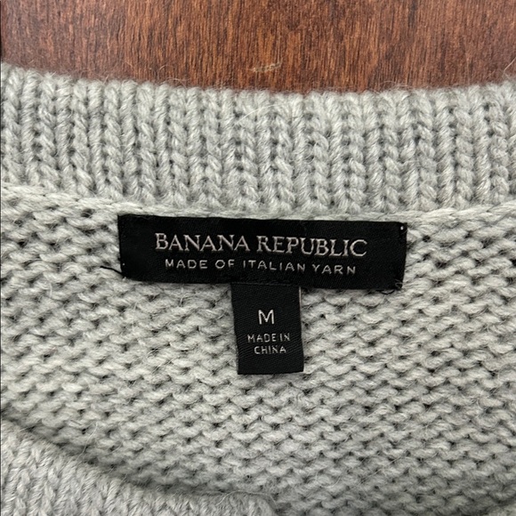 Banana Republic Wool Alpaca Blend Gray Women's Longline Cardigan, Size M - Picture 11 of 12